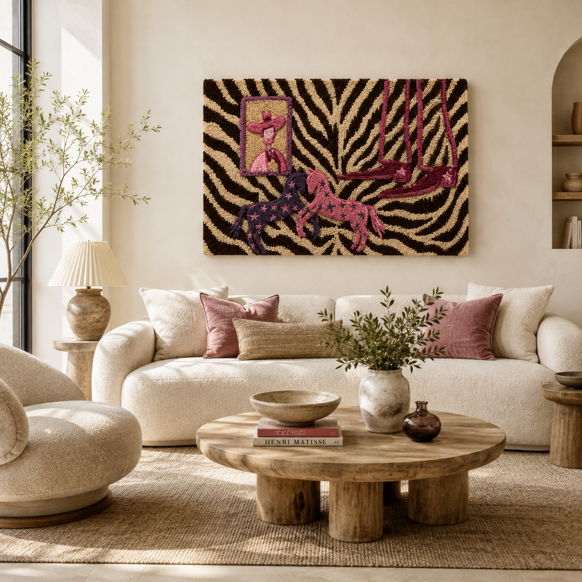 Hewn Earth Ember Heath wall art featuring warm, abstract earthy tones and textured design for modern home decor.