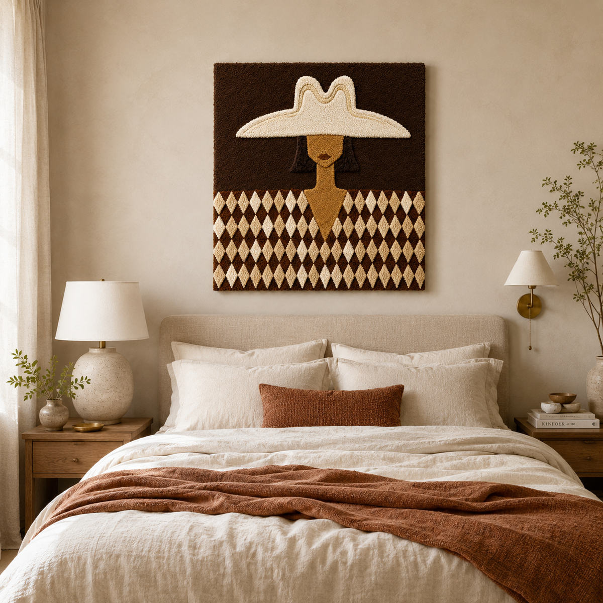 Gilded Crescent wall art by Hewn Earth, featuring a gold-toned crescent moon design for modern interior decor.