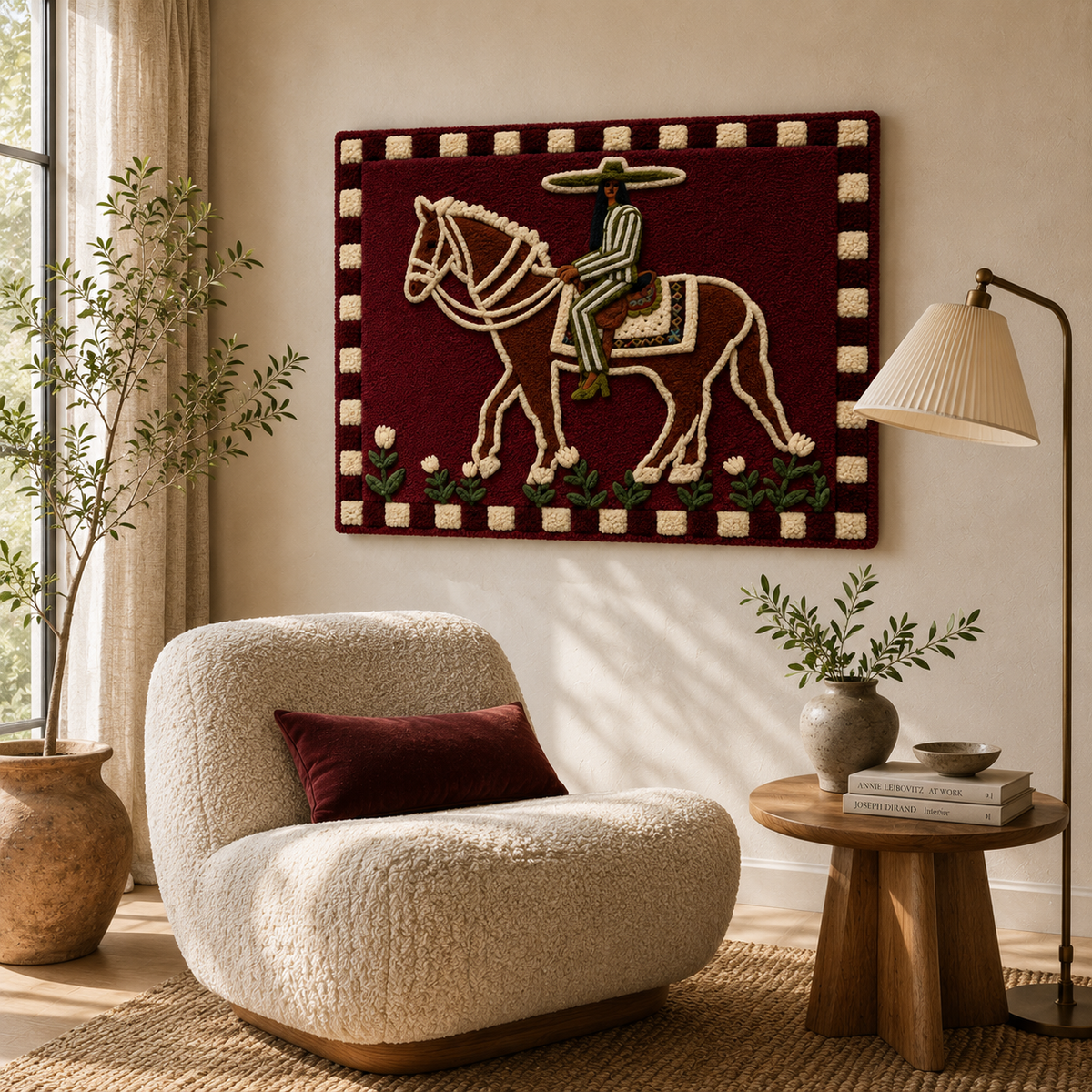 Luminous Jardin wall art by Hewn Earth featuring a vibrant, illuminated garden scene on a decorative wall decor piece.