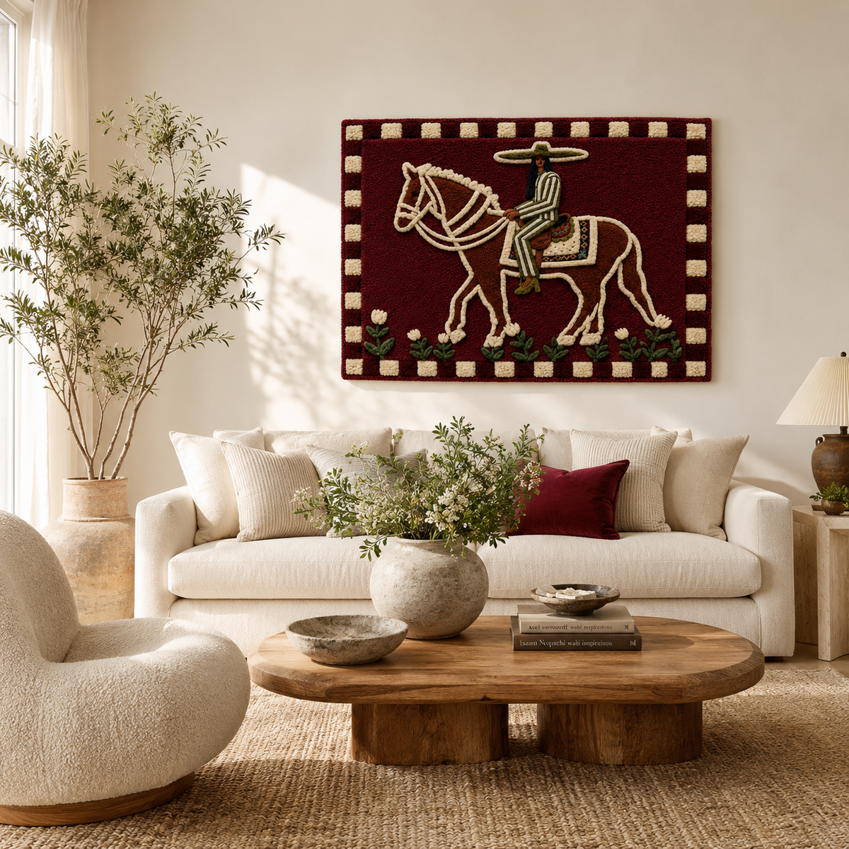 Luminous Jardin wall art by Hewn Earth featuring a vibrant, luminous garden scene with detailed botanical elements.