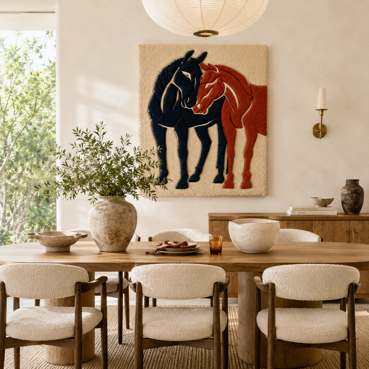 Hewn Earth Afterglow Quietude wall art featuring abstract design in soft, muted tones on canvas or framed print.