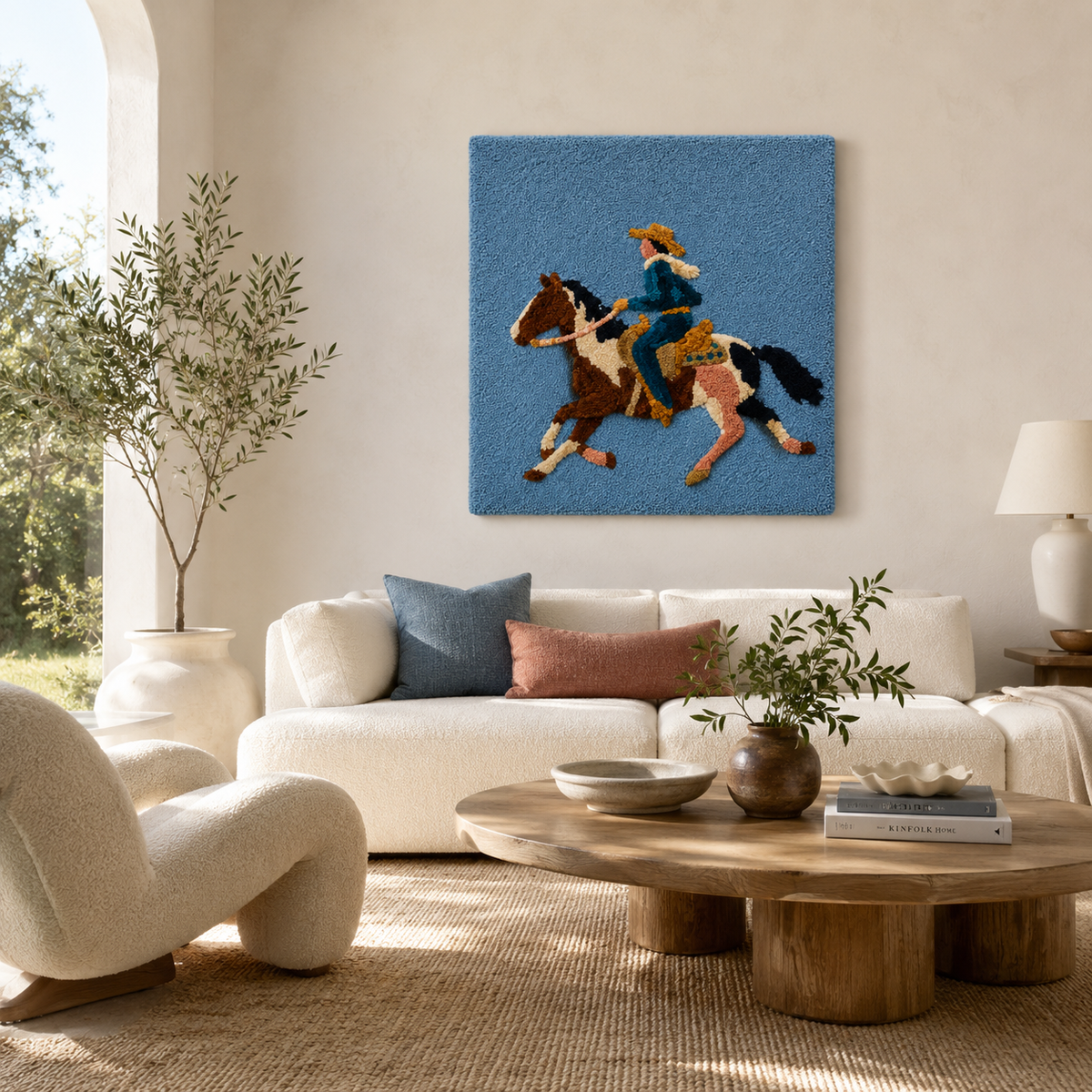 Luminous Umber wall art by Hewn Earth featuring abstract earthy tones and textured design on a neutral background.