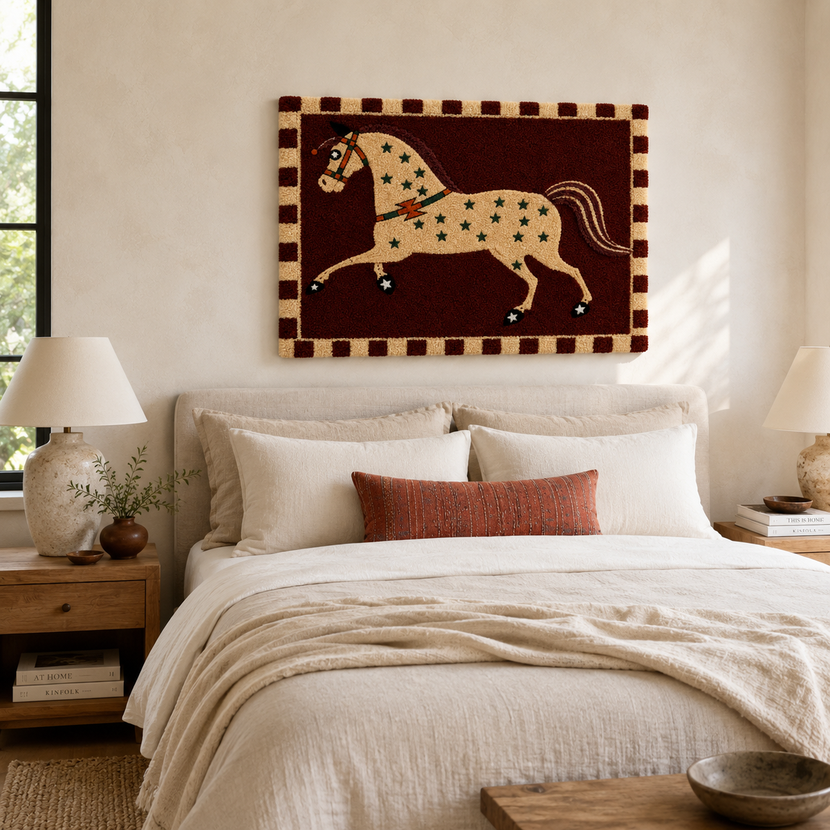 Close-up of Hewn Earth Cinder Isle wall art featuring textured, earthy tones and intricate detailing.