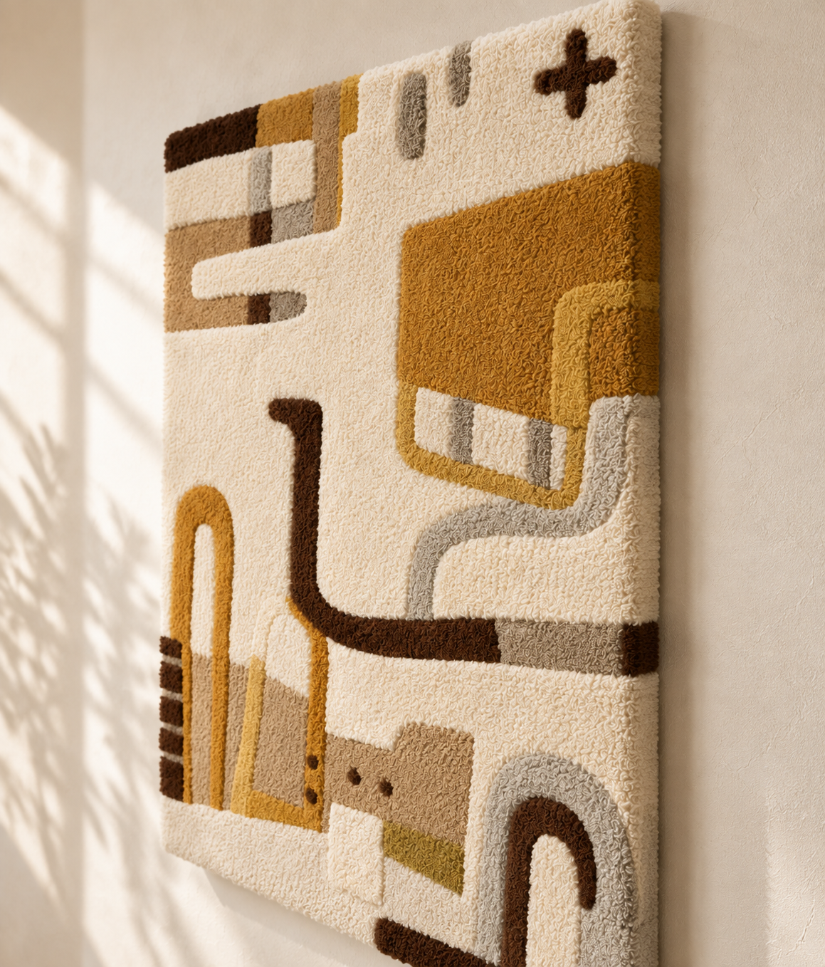 Honey Linework Assembly — angled relief view