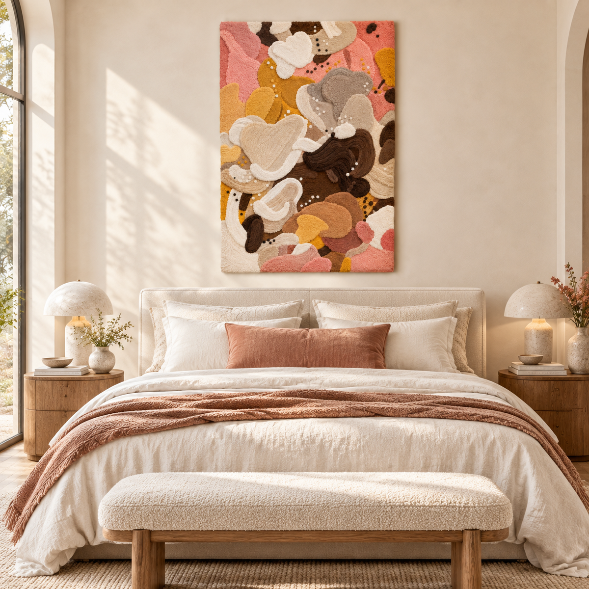 Honeyed Petal Drift — room setting 2