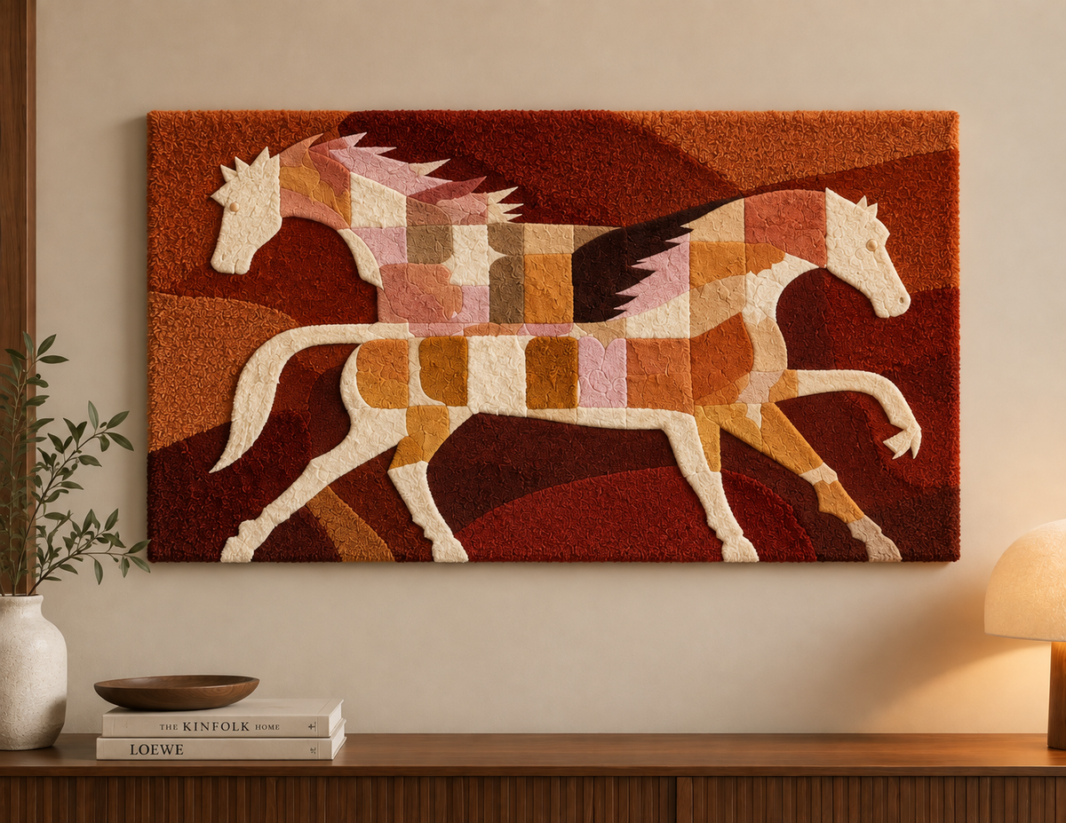 Horses Across Coral Fields — front product view
