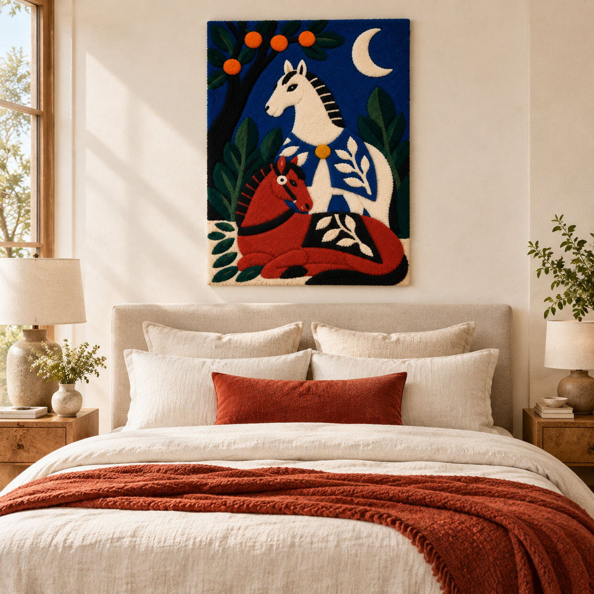 Horses Beneath the Orange Tree — room setting 1
