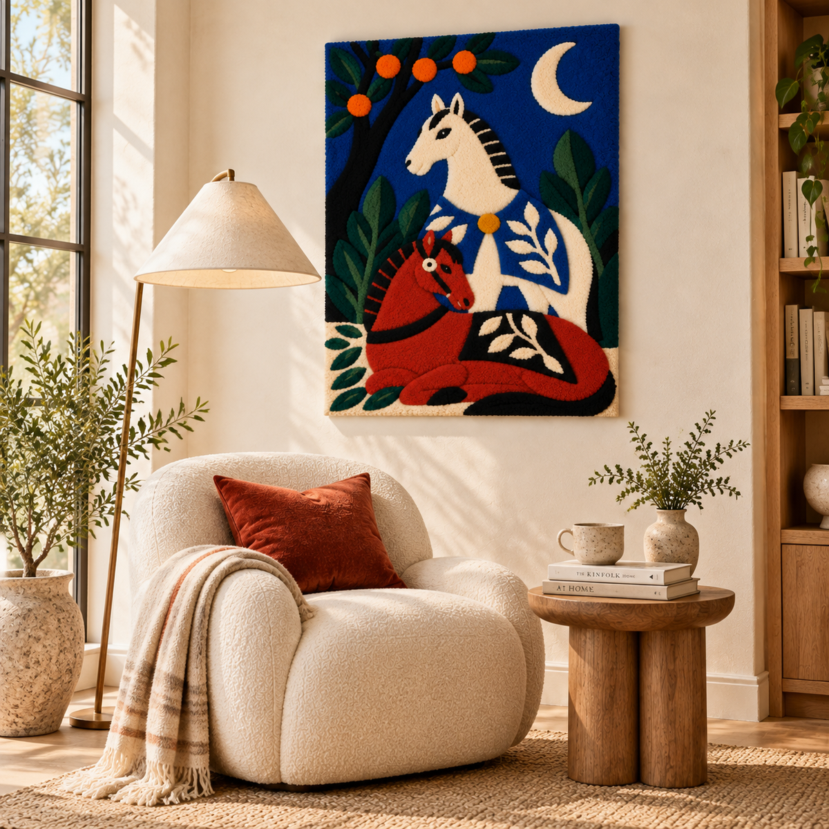 Horses Beneath the Orange Tree — room setting 2