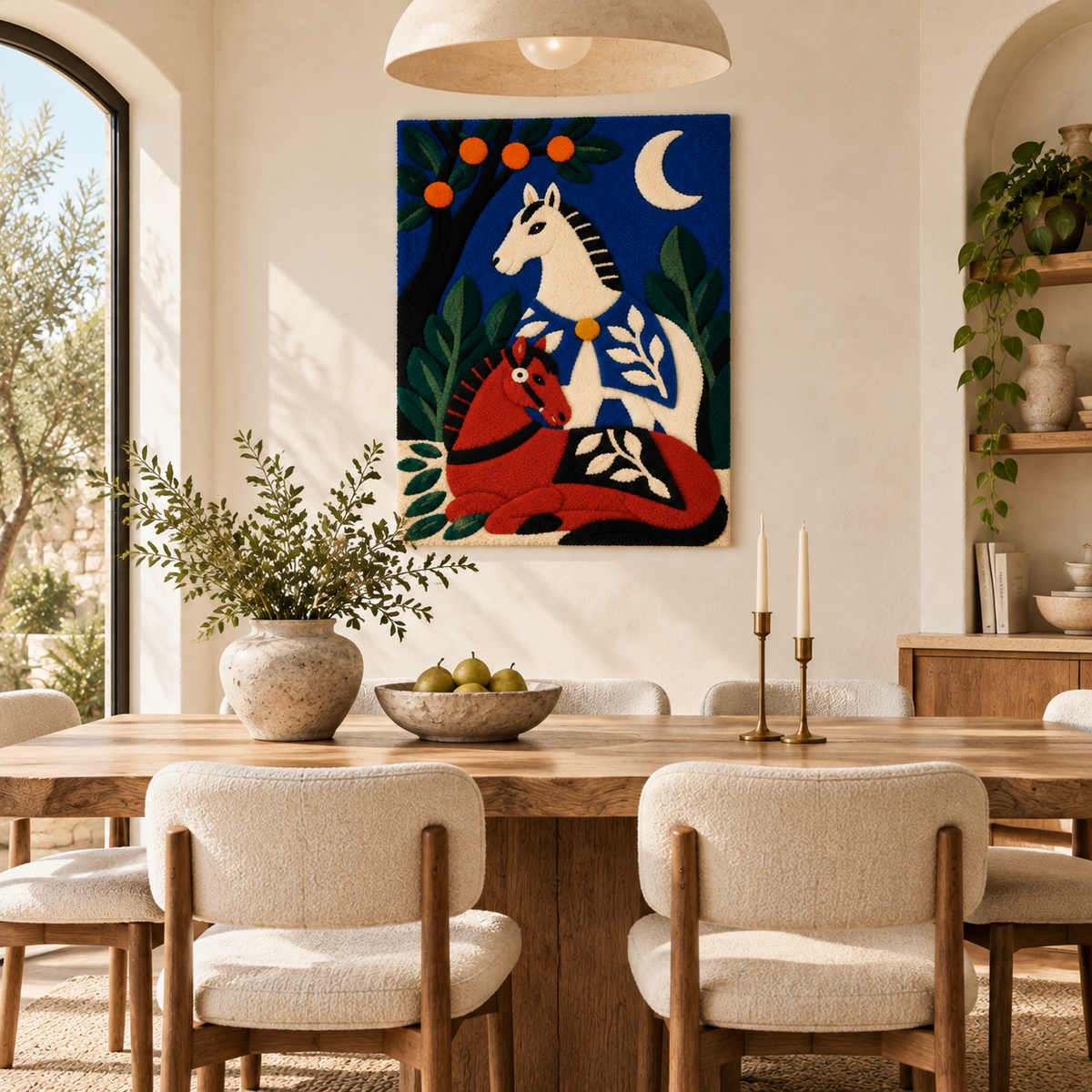 Horses Beneath the Orange Tree — room setting 3