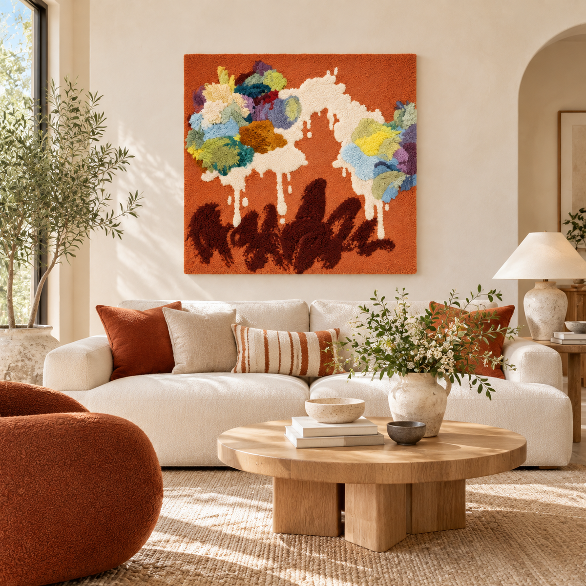 Hydrangea Ember Garden — front-facing room scene
