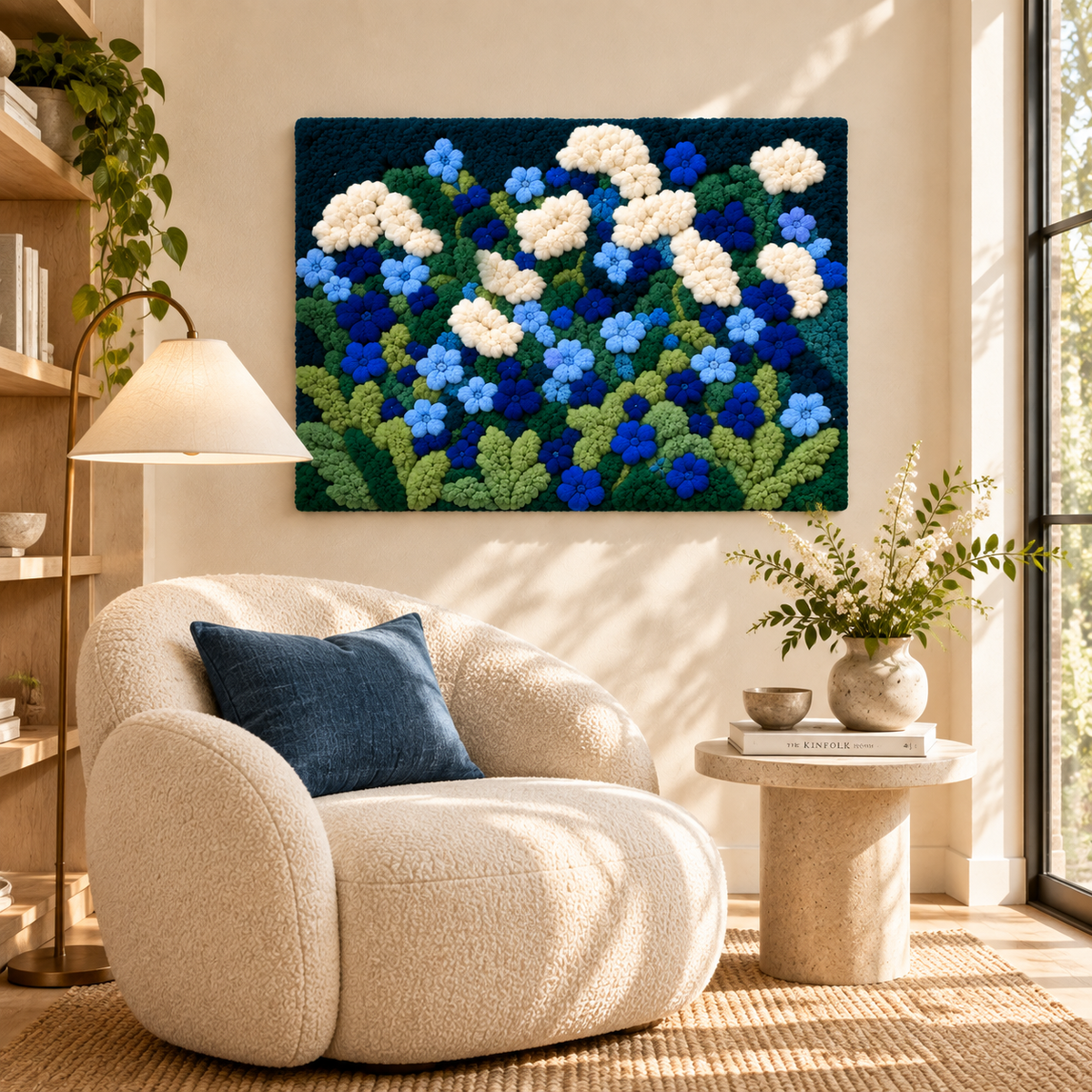 Hydrangeas in the Blue Garden — room setting 1