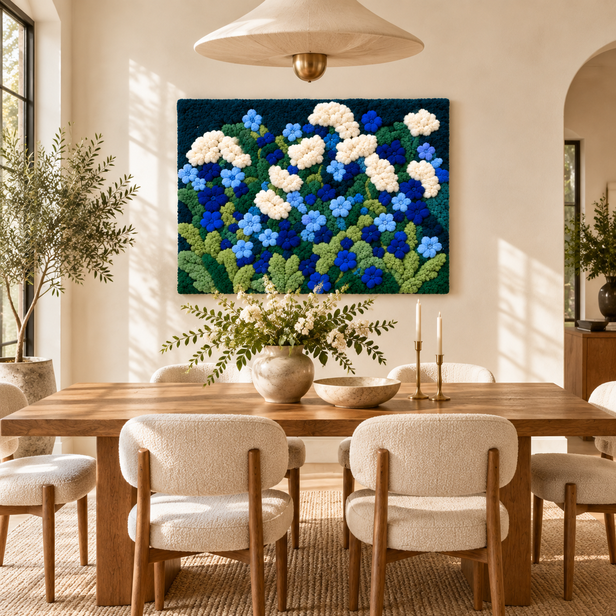 Hydrangeas in the Blue Garden — room setting 3