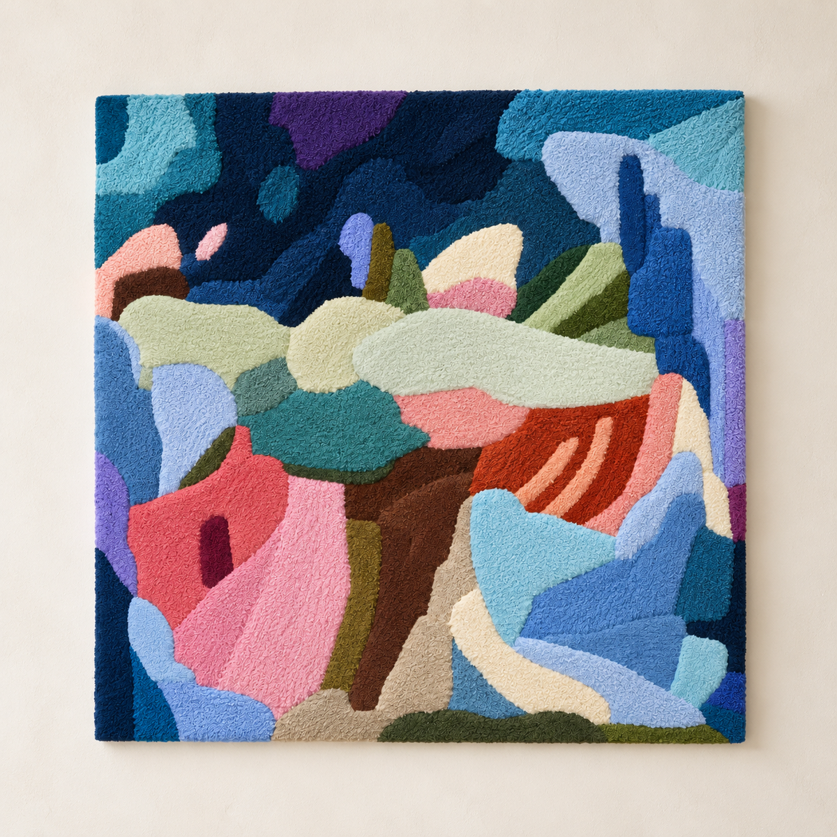 Indigo Pastel Collage — front product view