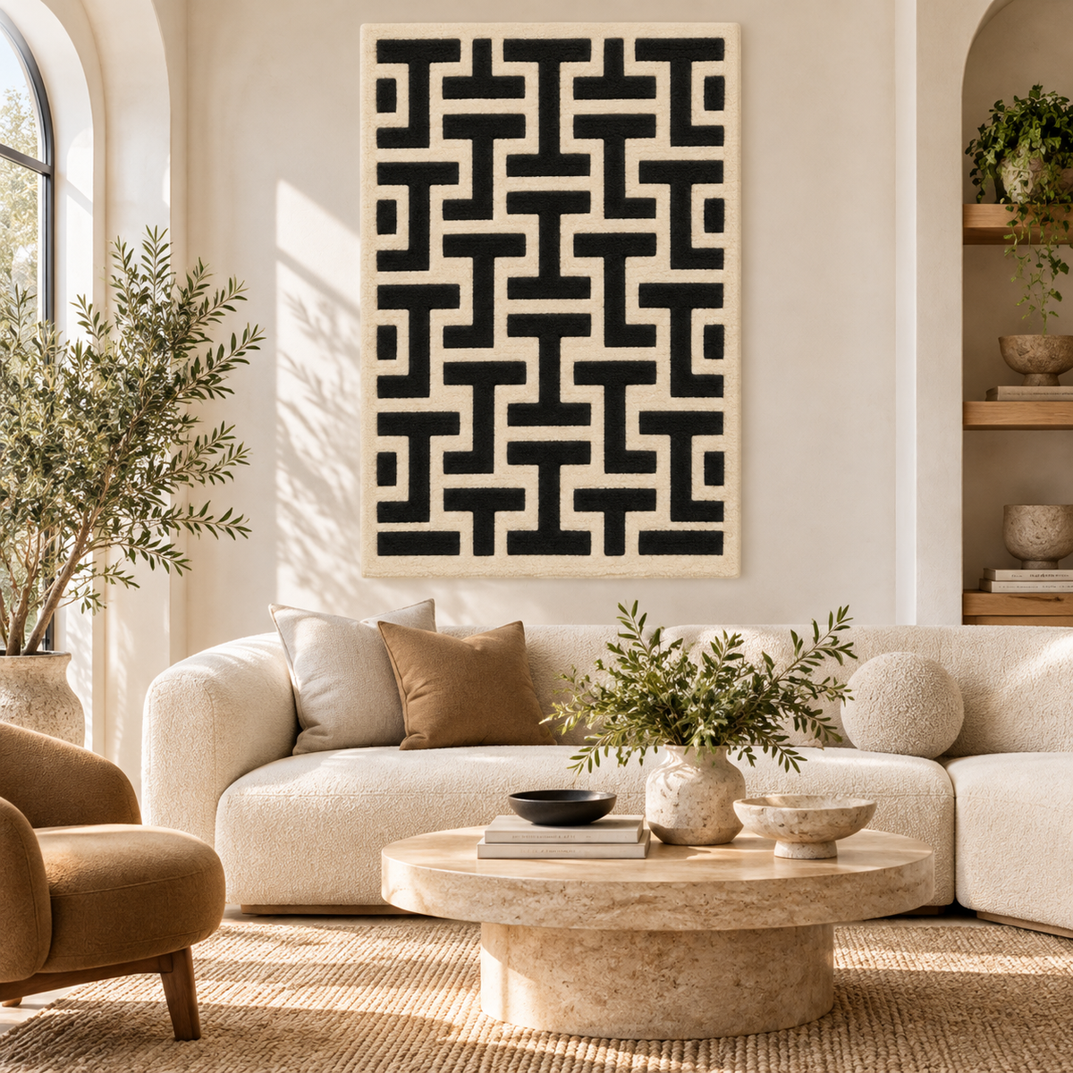 Ink Maze Interlock — front-facing room scene [room-front]