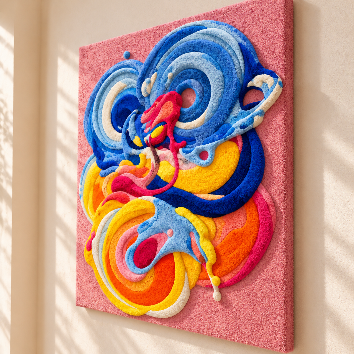 Azure Carnival by Isabelle Breitkopf — angled relief view