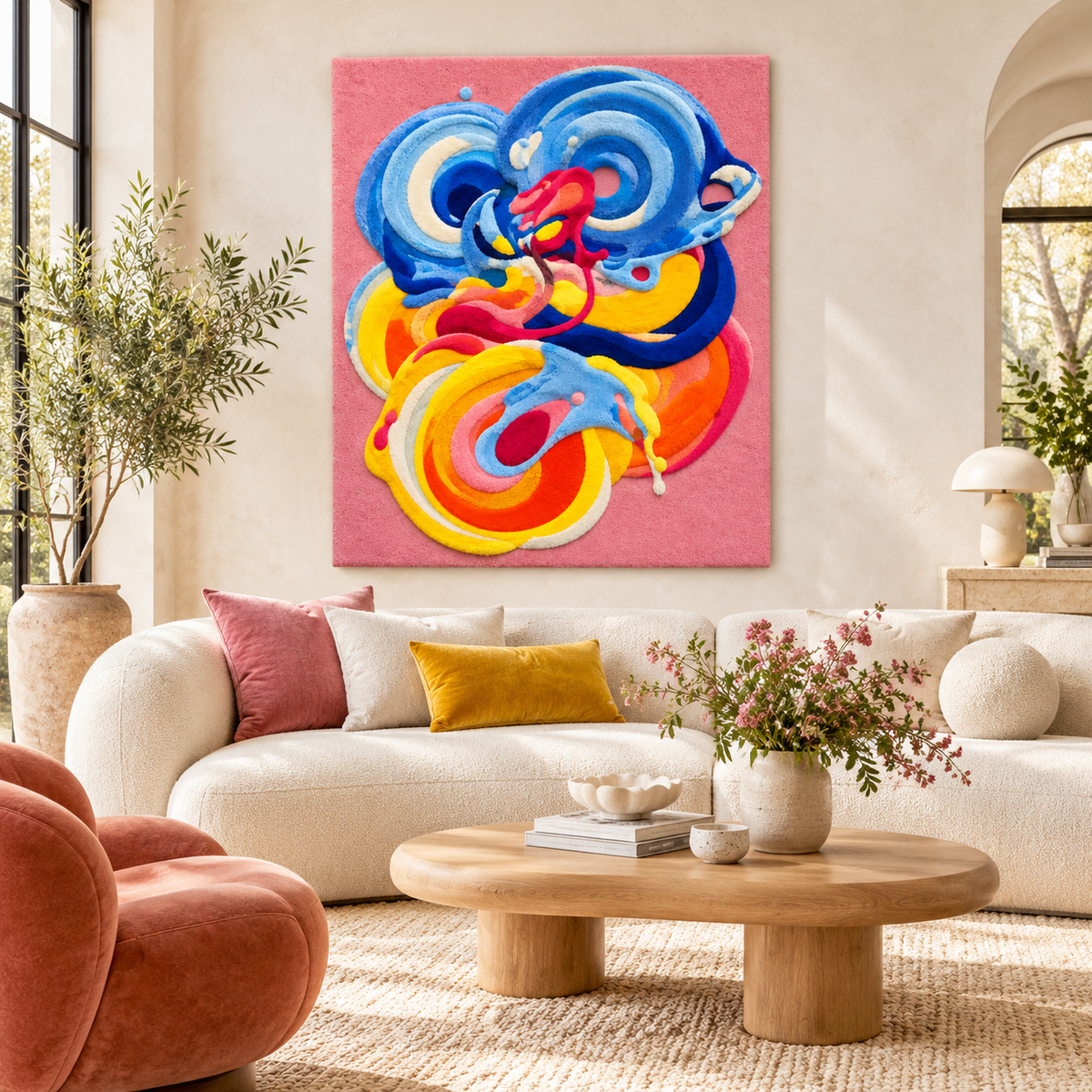 Azure Carnival by Isabelle Breitkopf — front-facing room scene [room-front]