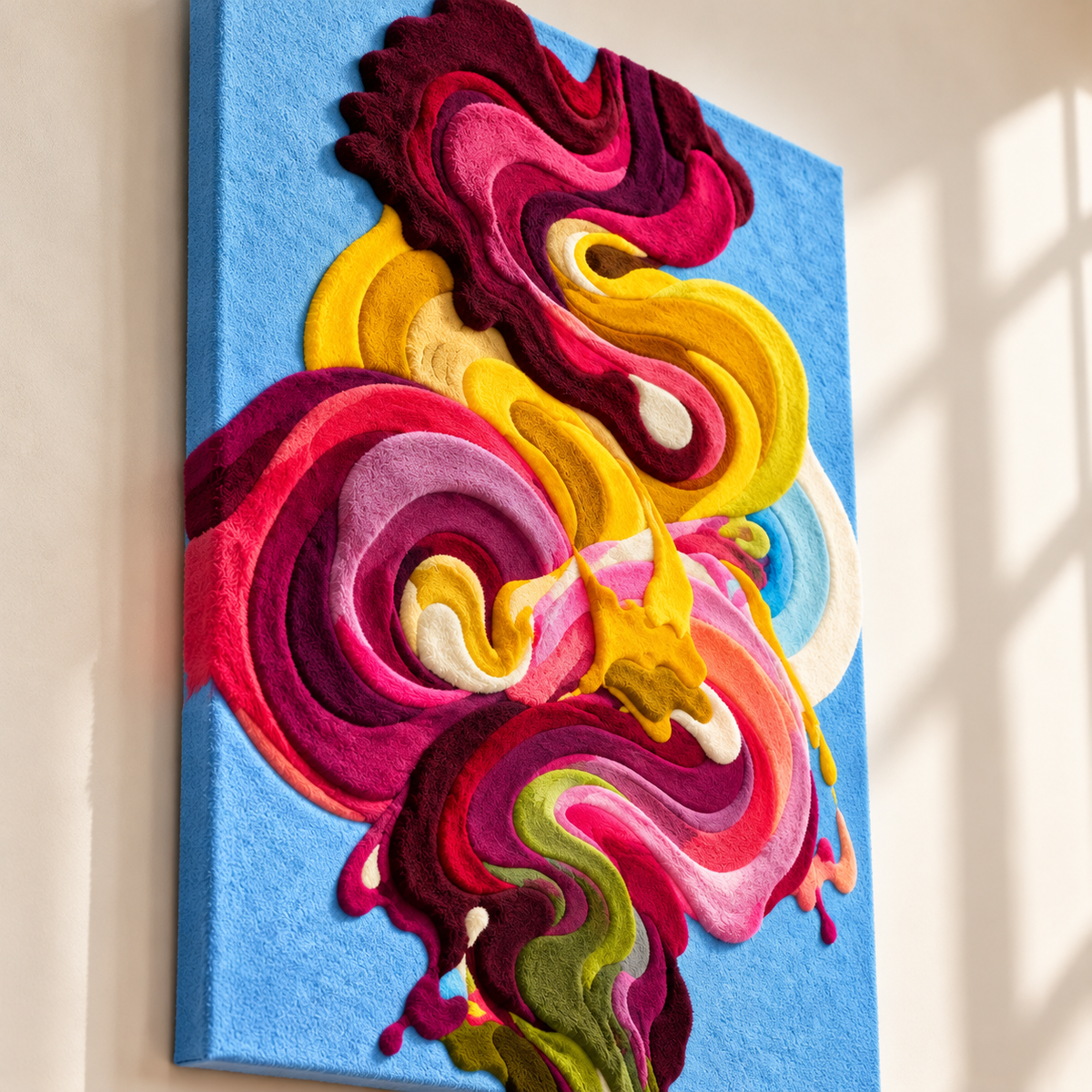 Cerulean Carnival by Isabelle Breitkopf — angled relief view
