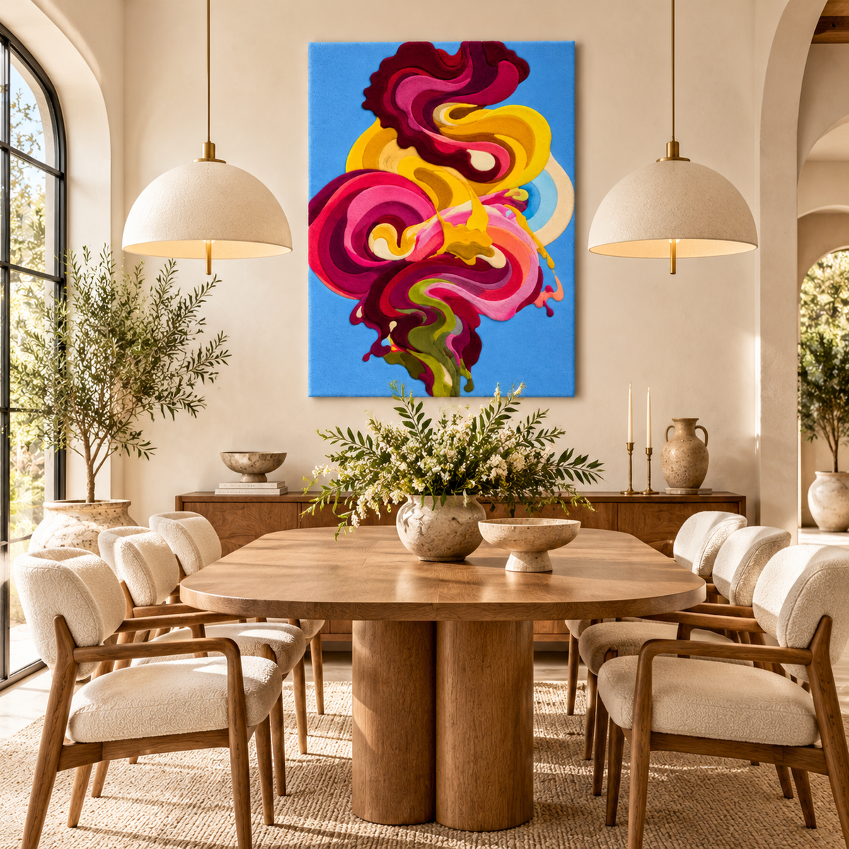 Cerulean Carnival by Isabelle Breitkopf — room setting
