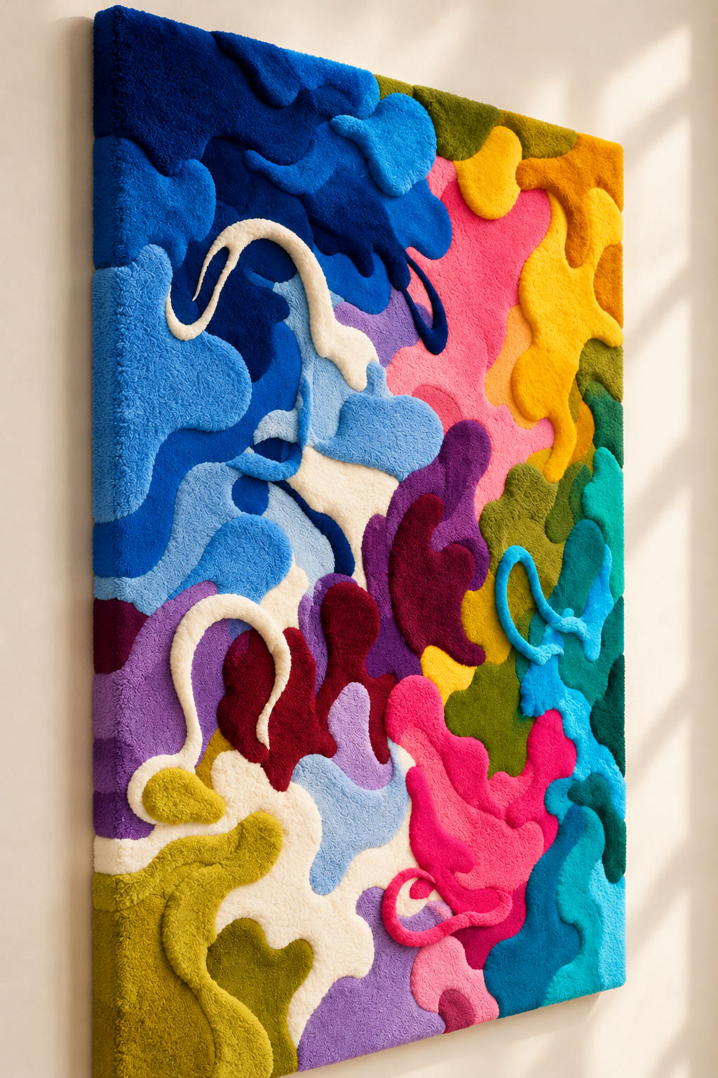 Chromatic Estuary by Isabelle Breitkopf — angled relief view