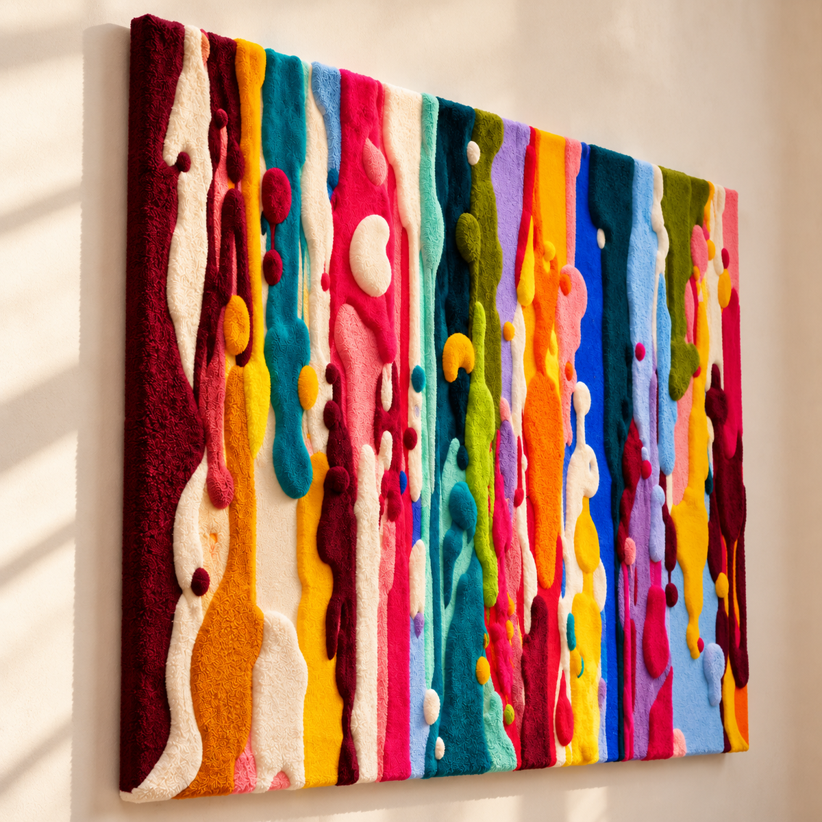 Chromatic Rain by Isabelle Breitkopf — angled relief view