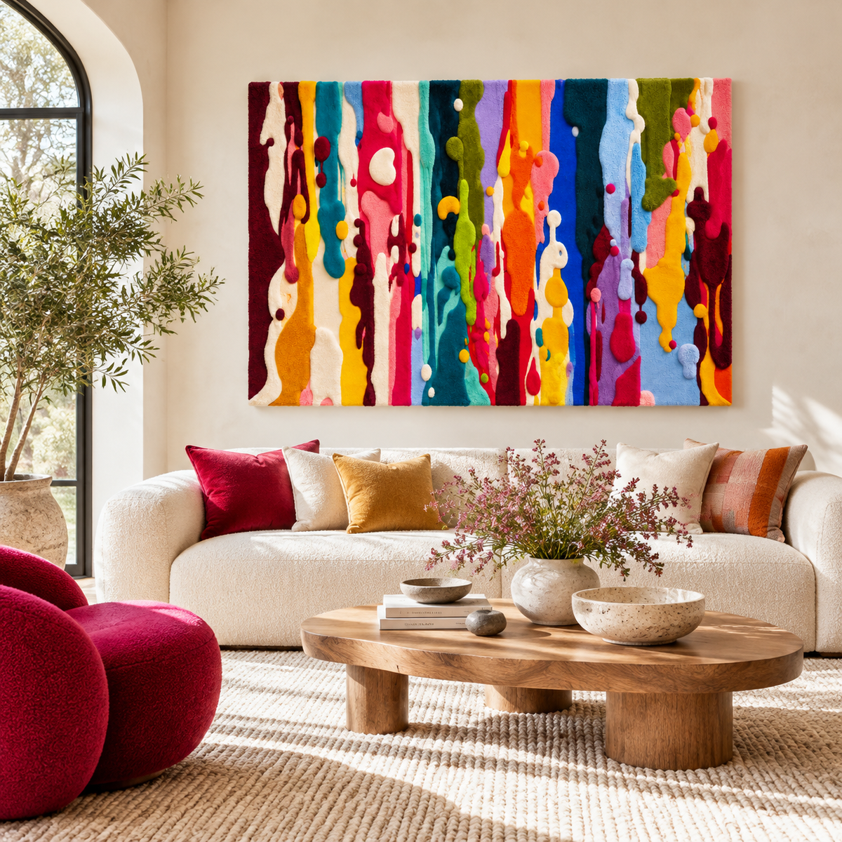 Chromatic Rain by Isabelle Breitkopf — front-facing room scene [room-front]