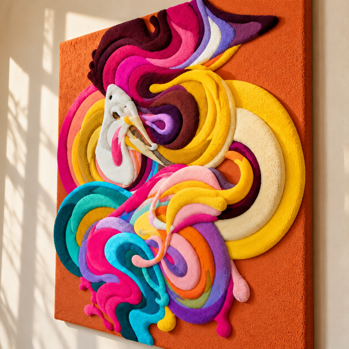 Citrus Plume by Isabelle Breitkopf — angled relief view