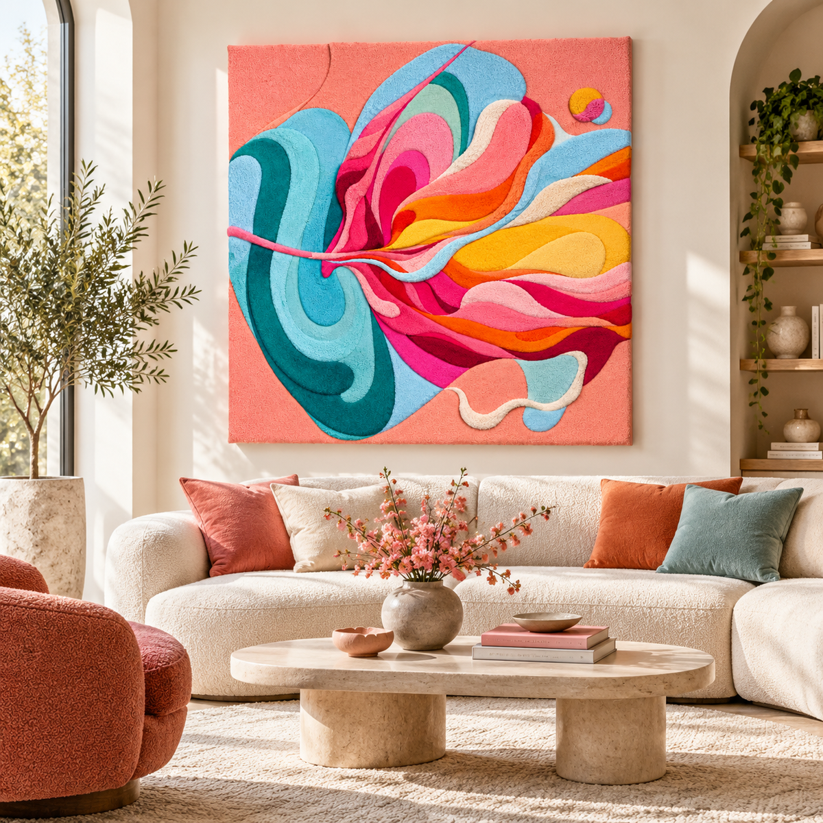 Coral Current by Isabelle Breitkopf — front-facing room scene [room-front]