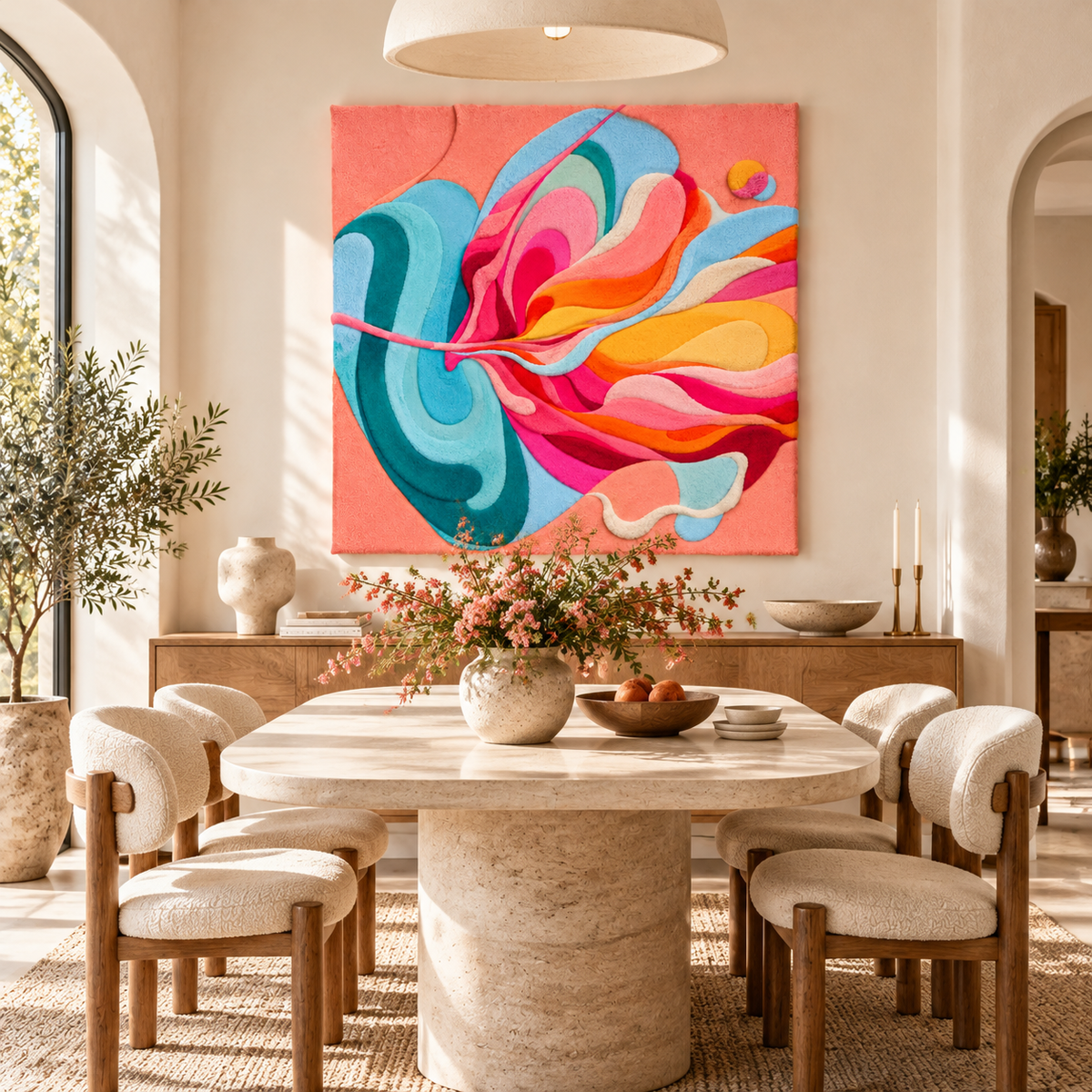 Coral Current by Isabelle Breitkopf — room setting