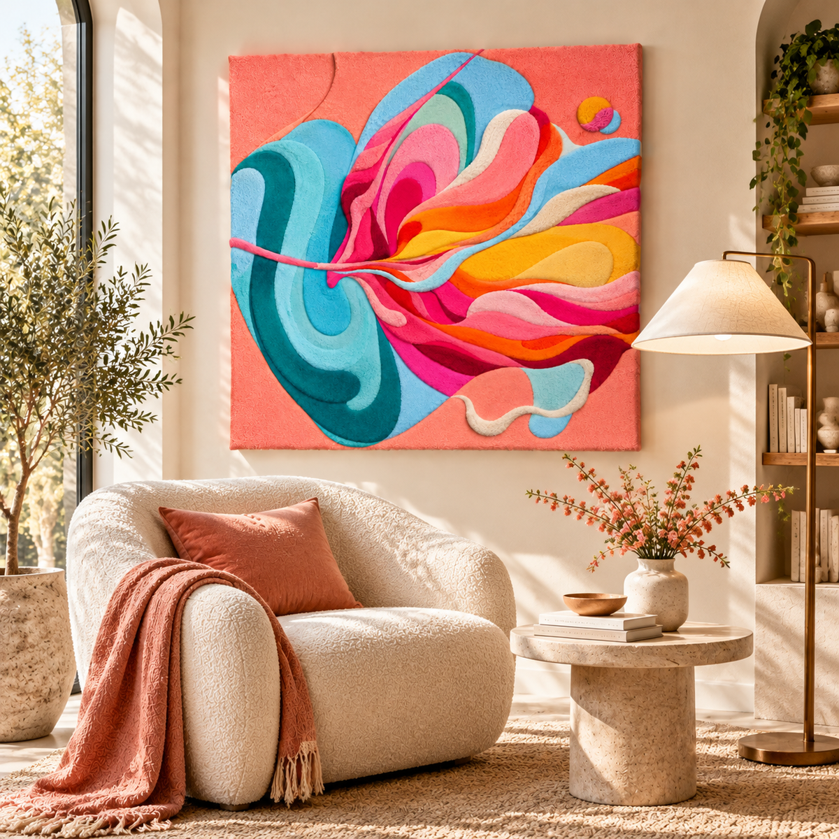 Coral Current by Isabelle Breitkopf — room setting