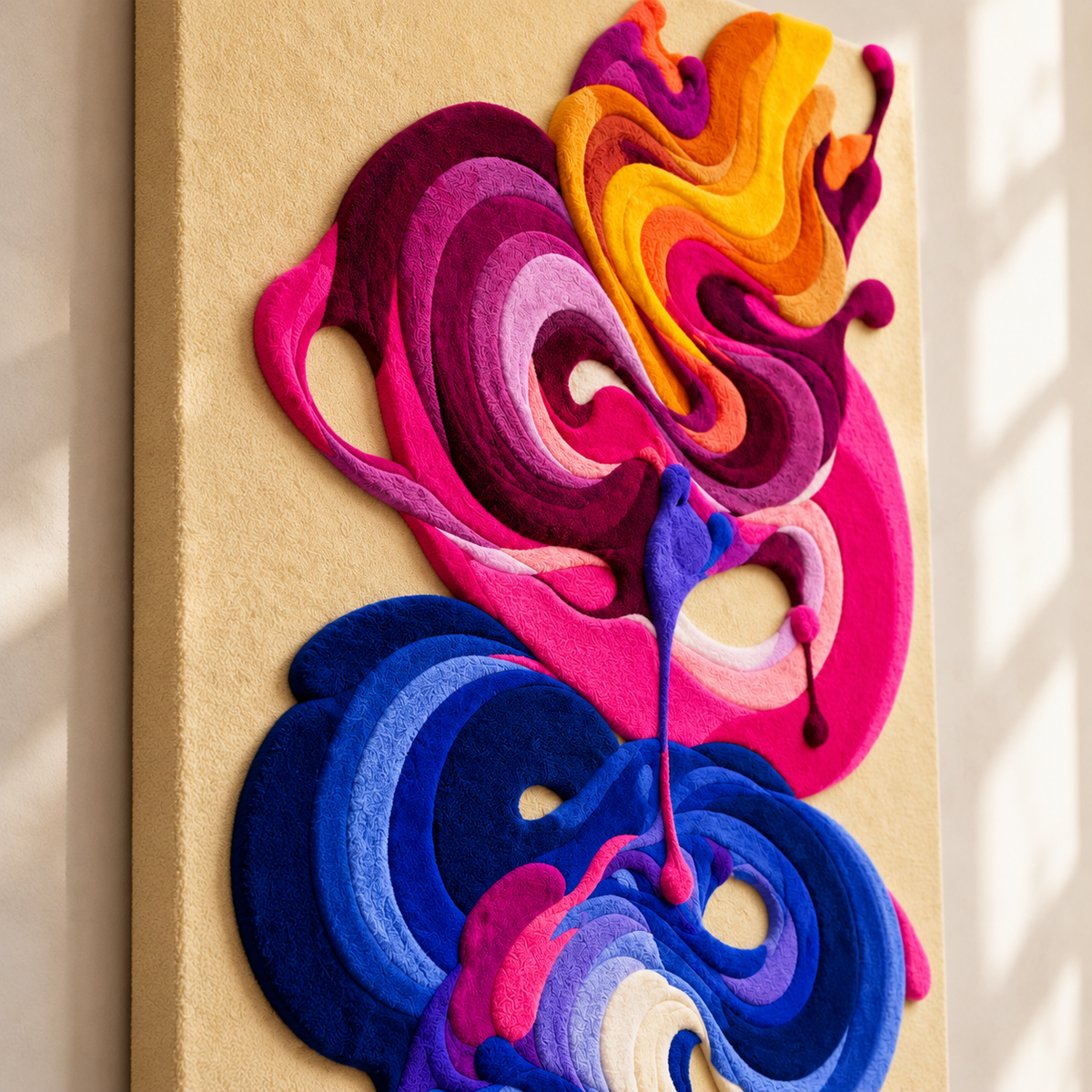 Golden Crescendo by Isabelle Breitkopf — angled relief view