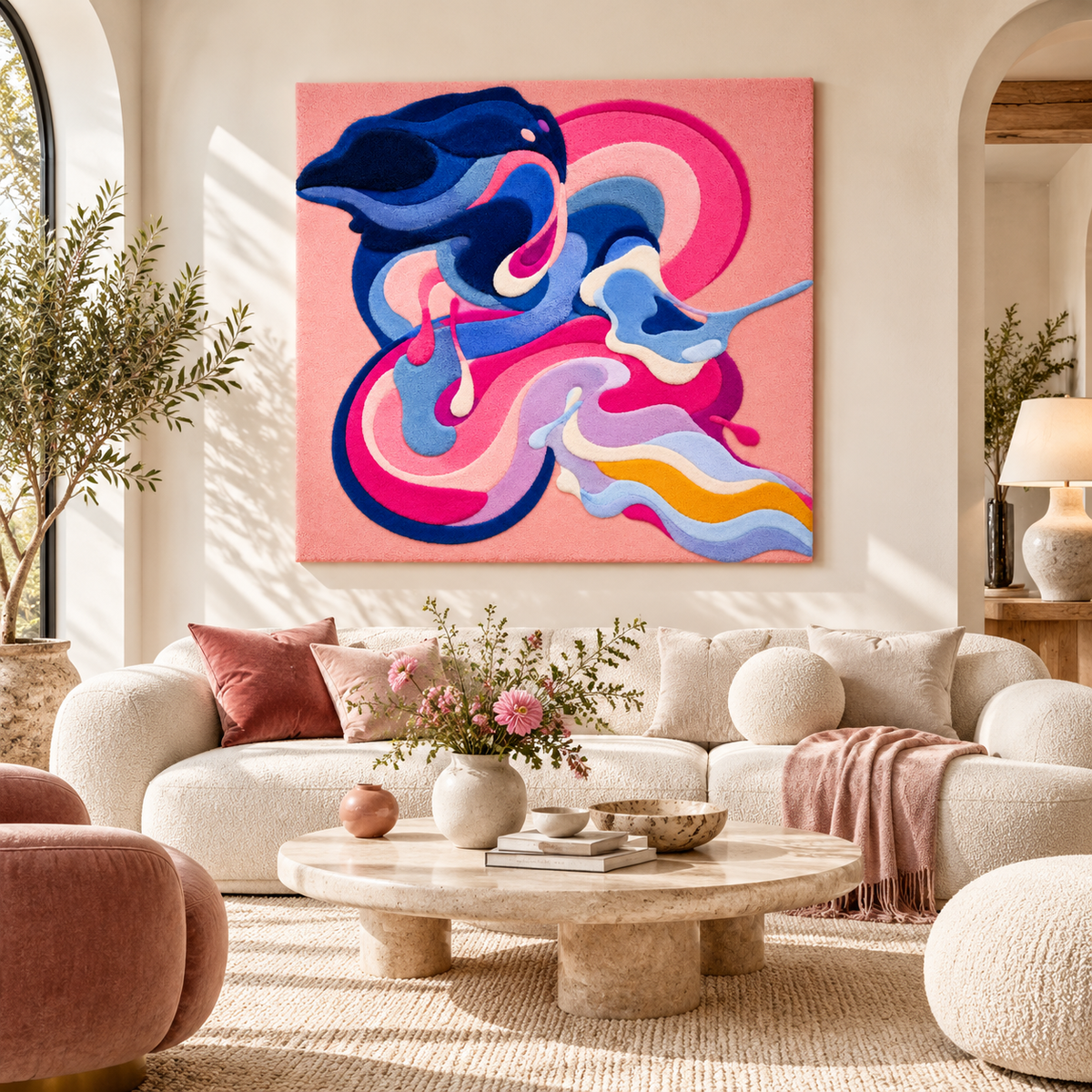 Indigo Daydream by Isabelle Breitkopf — front-facing room scene [room-front]