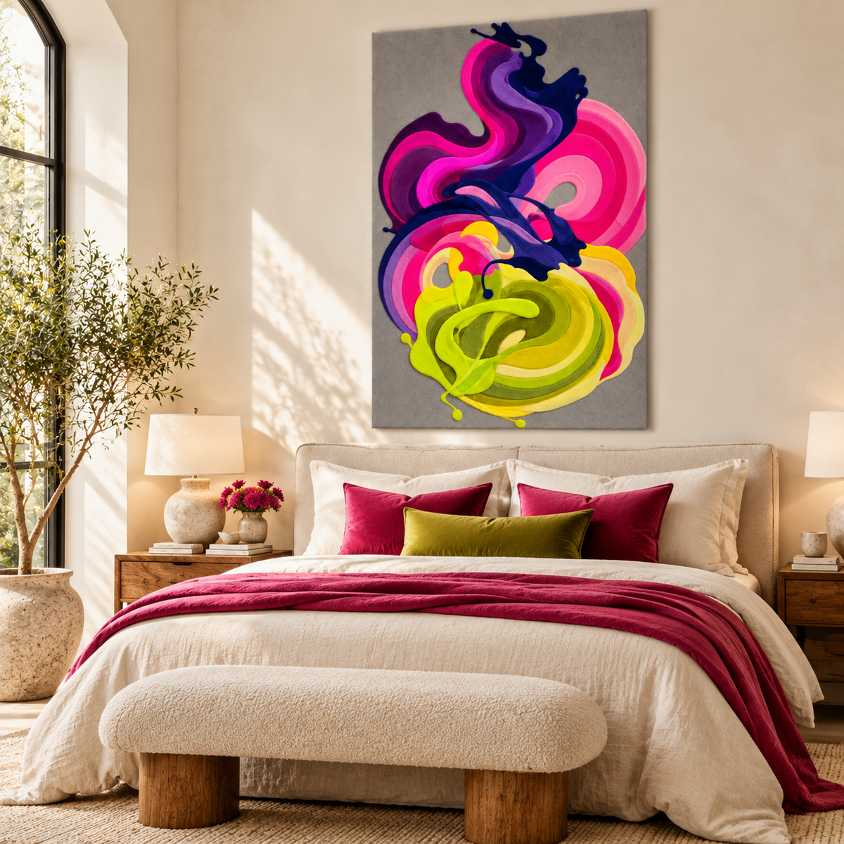 Neon Nocturne by Isabelle Breitkopf — room setting
