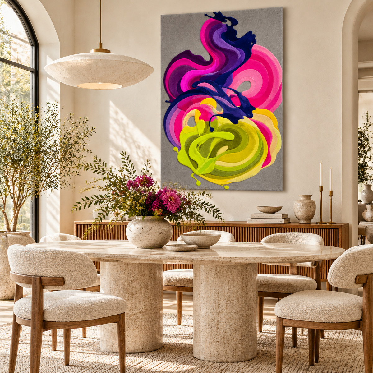 Neon Nocturne by Isabelle Breitkopf — room setting