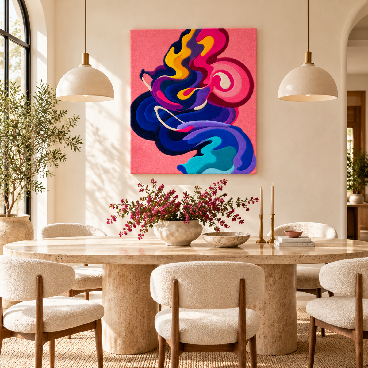 Nocturne in Rose by Isabelle Breitkopf — room setting
