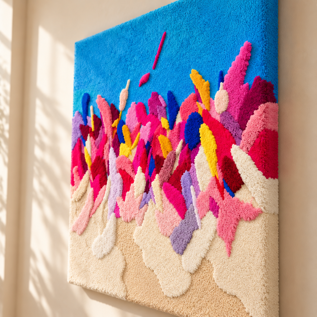 Petal Confetti by Isabelle Breitkopf — angled relief view