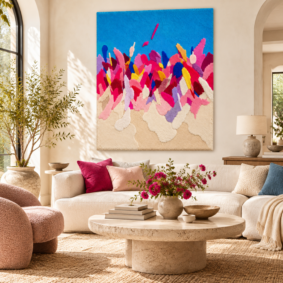 Petal Confetti by Isabelle Breitkopf — front-facing room scene [room-front]