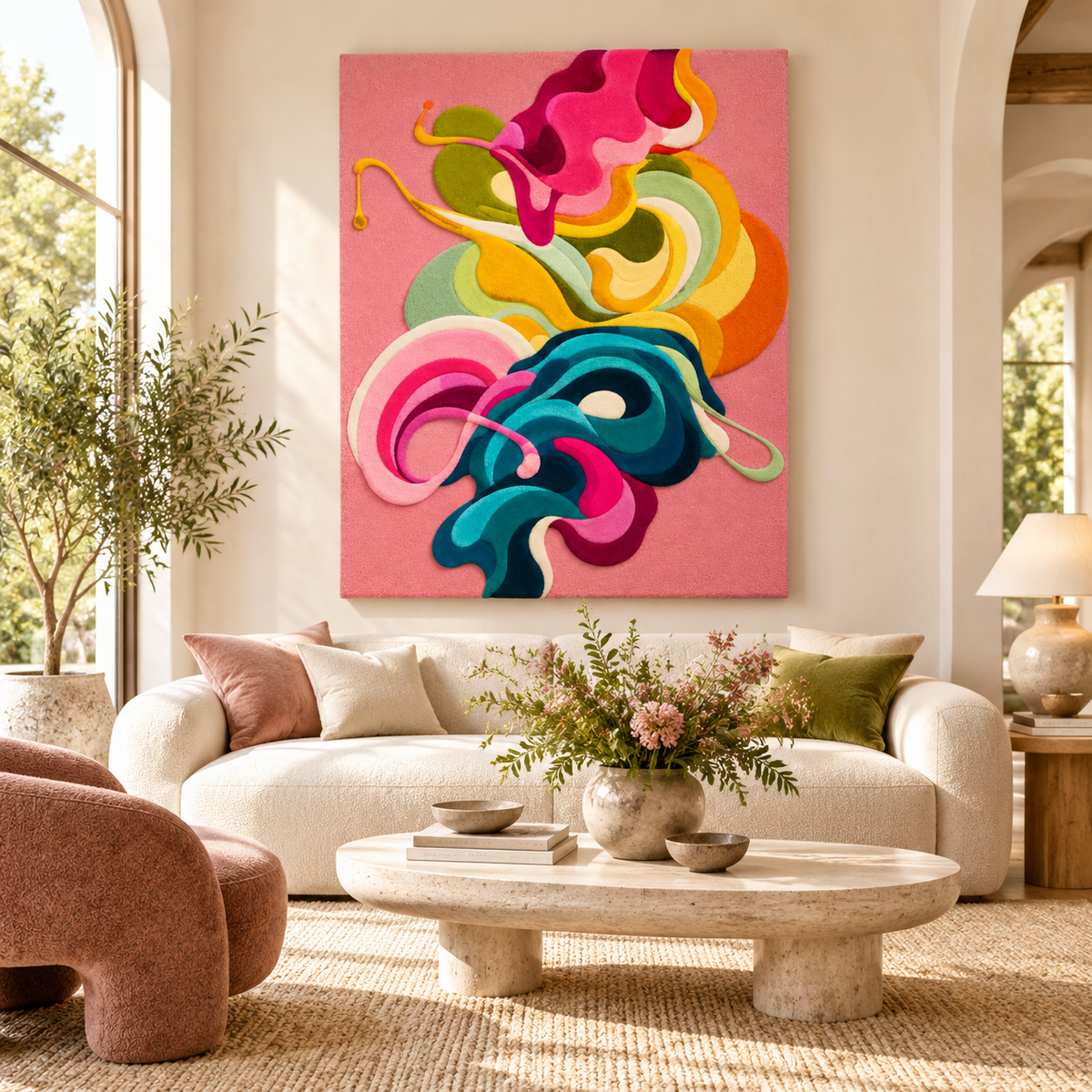 Rosewater Rhapsody by Isabelle Breitkopf — front-facing room scene [room-front]