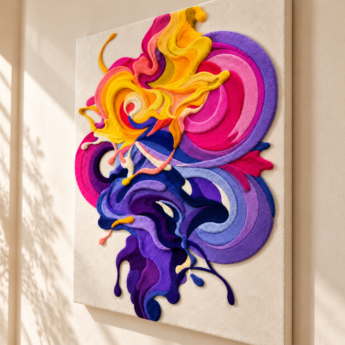 Saffron Sonata by Isabelle Breitkopf — angled relief view