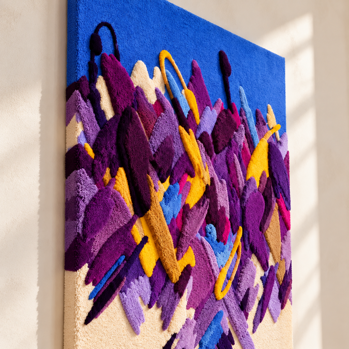 Violet Crescendo by Isabelle Breitkopf — angled relief view
