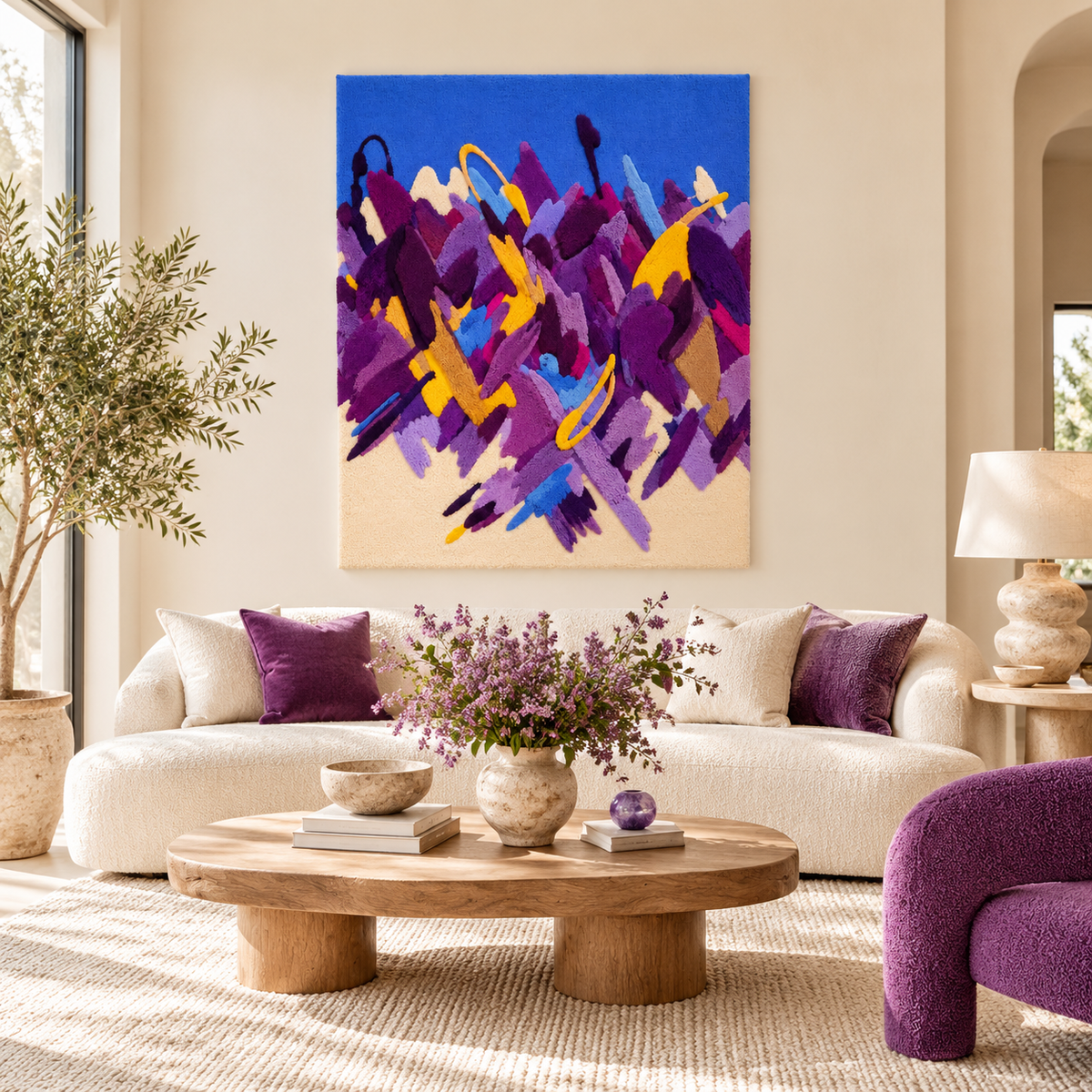 Violet Crescendo by Isabelle Breitkopf — front-facing room scene [room-front]