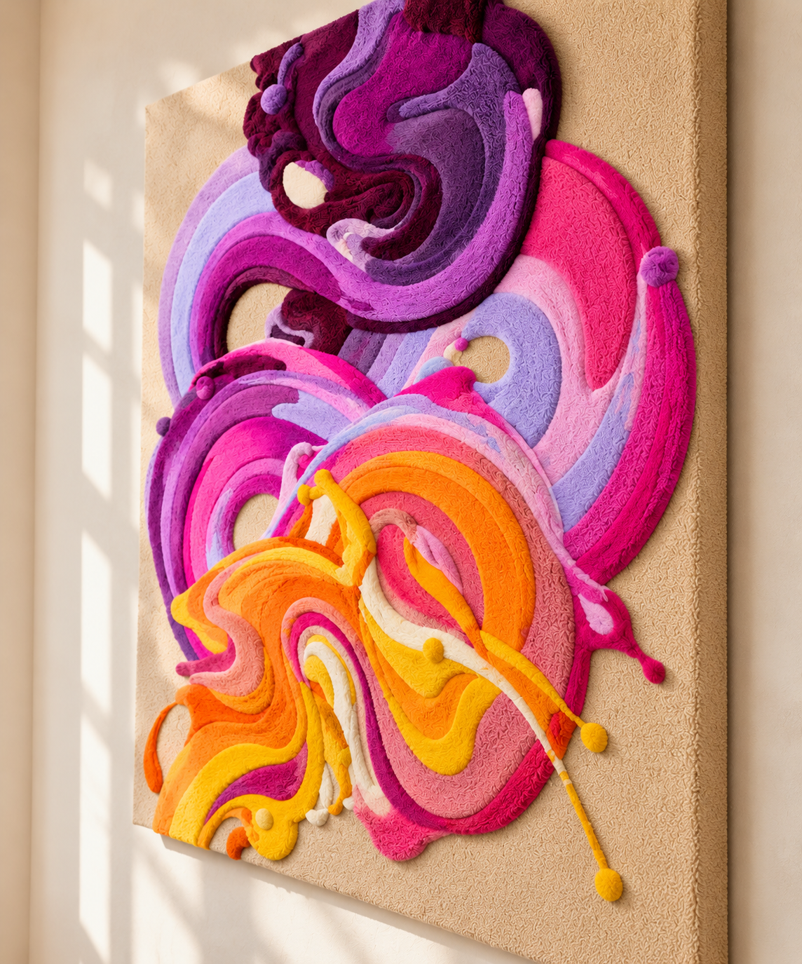 Violet Reverie by Isabelle Breitkopf — angled relief view
