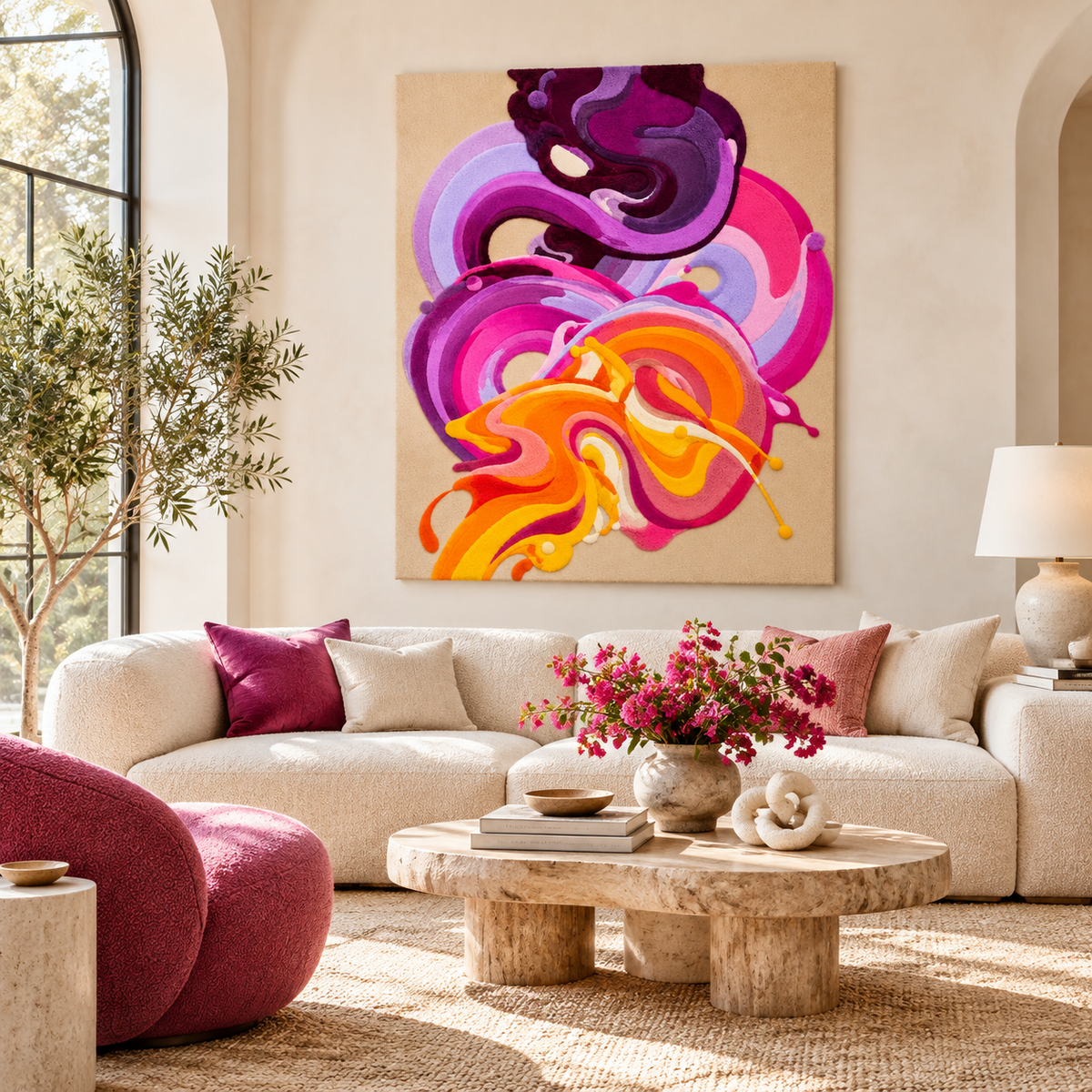 Violet Reverie by Isabelle Breitkopf — front-facing room scene [room-front]