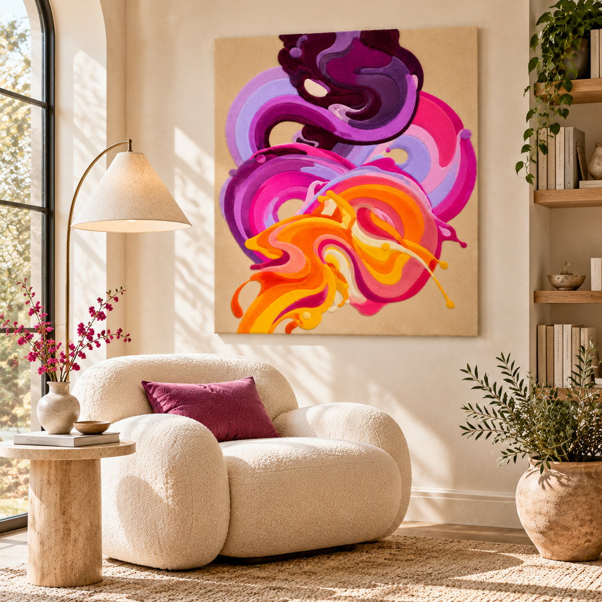 Violet Reverie by Isabelle Breitkopf — room setting