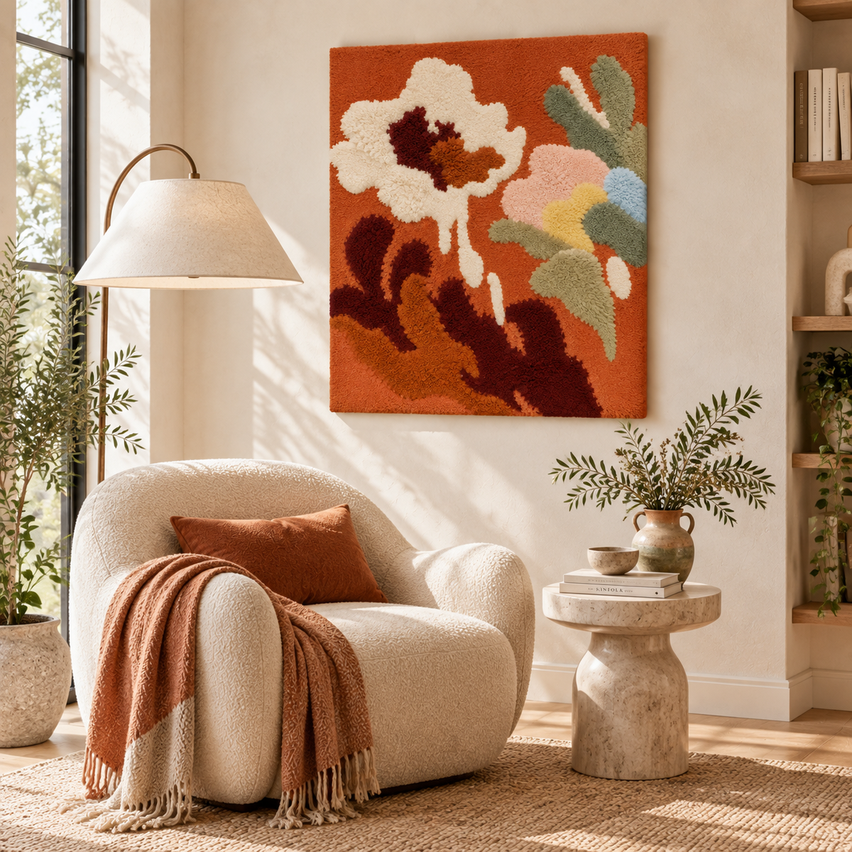 Ivory Bloom on Clay — room setting 2