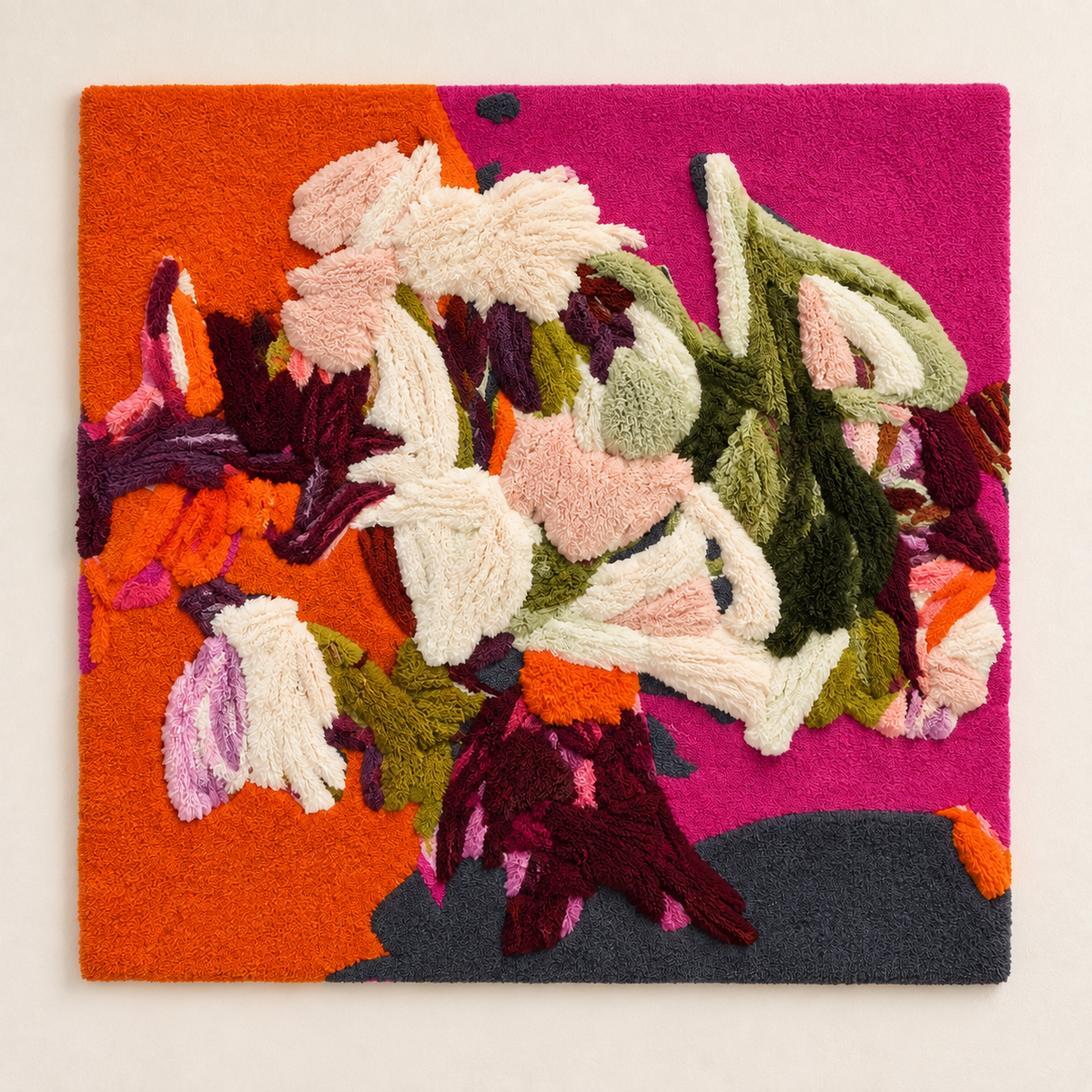 Ivory Blooms on Fuchsia — front product view