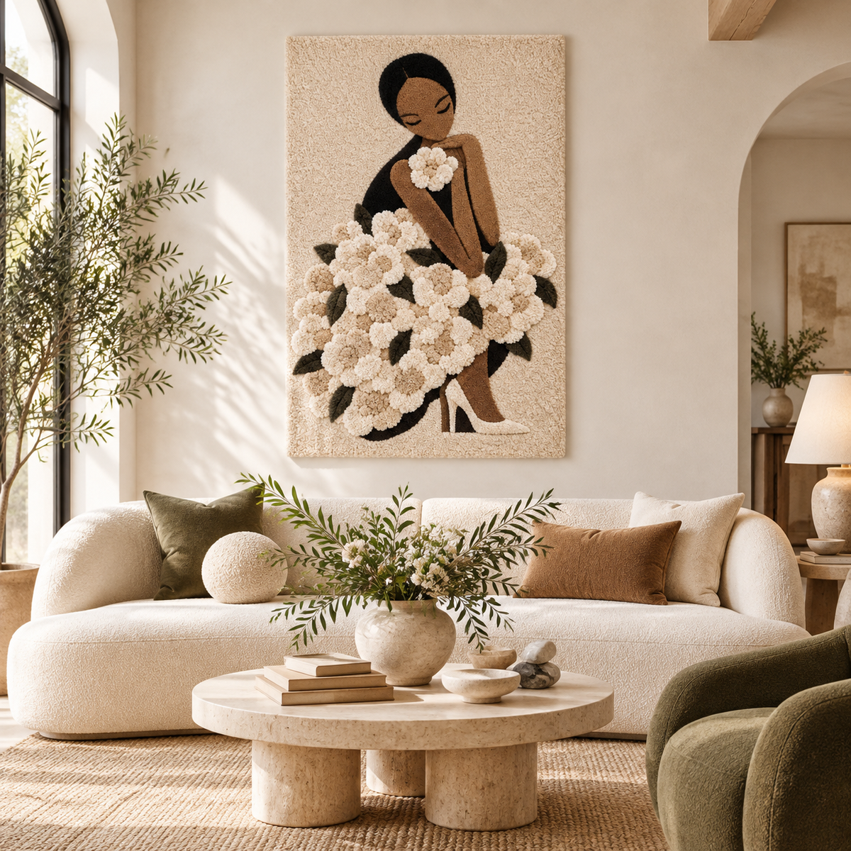Ivory Blossom Gown — front-facing room scene [room-front]