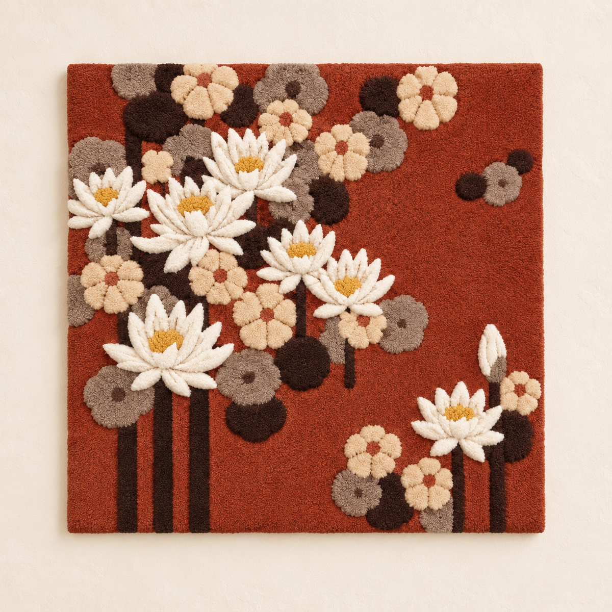 Ivory Blossom Tapestry — front product view
