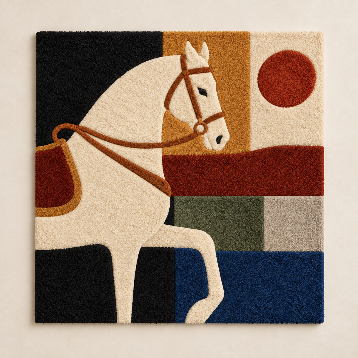 Ivory Horse at Sundown — front product view [product-light]