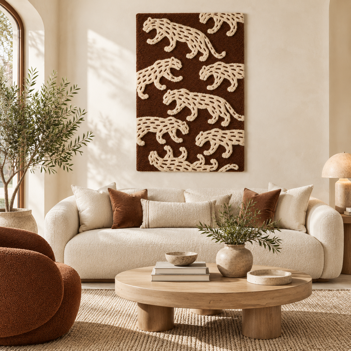 Ivory Leopards on Walnut — front-facing room scene [room-front]