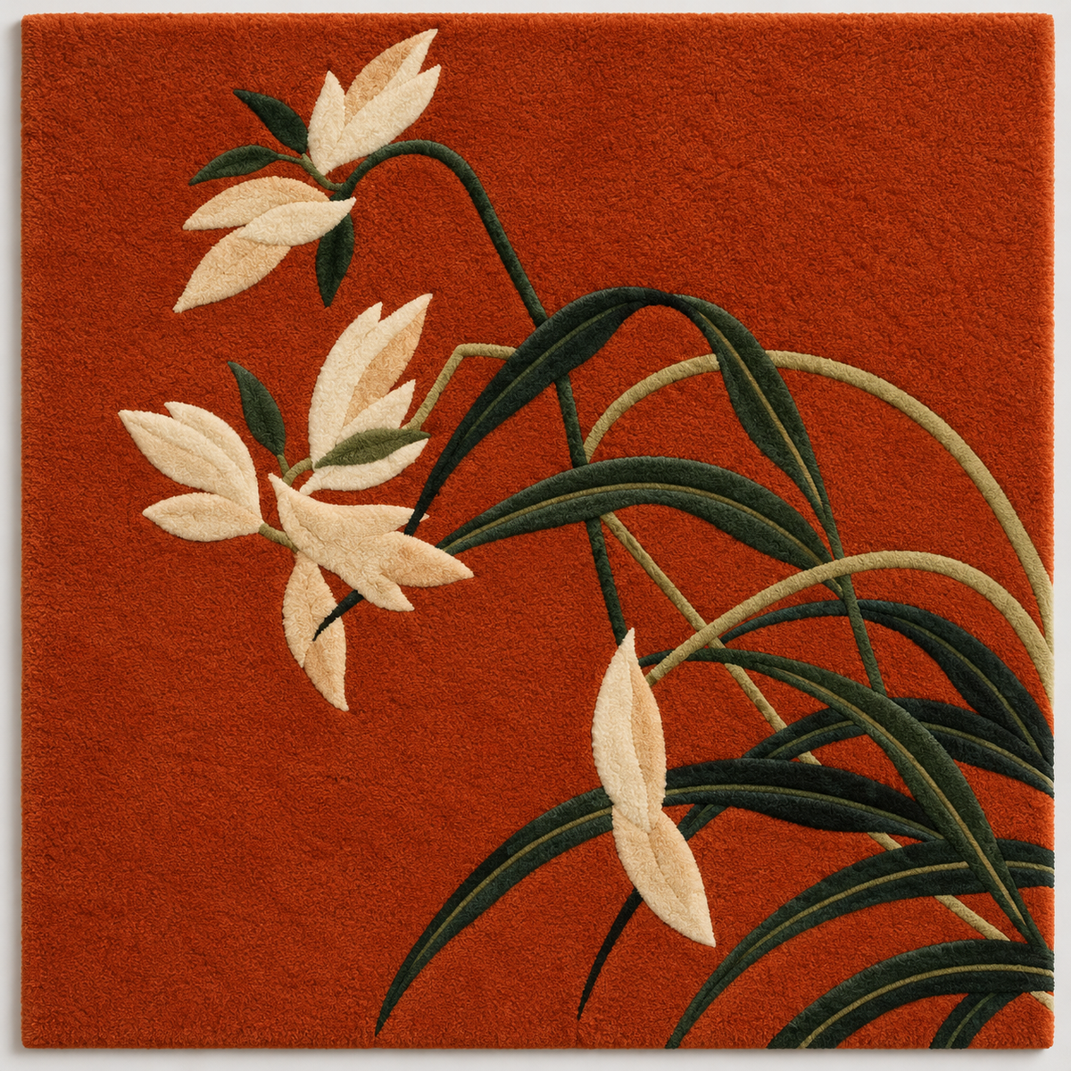 Ivory Lilies Rust by Hewn Earth Studio — additional product view
